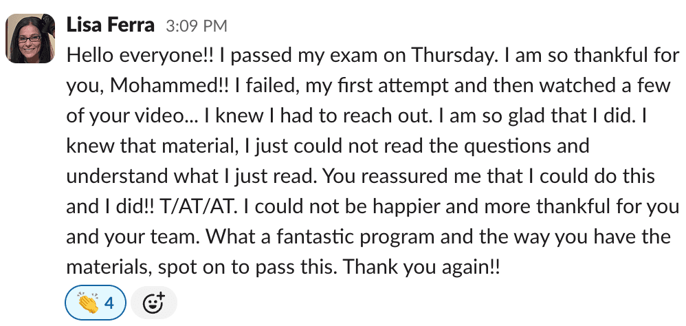 Student testimonial 12