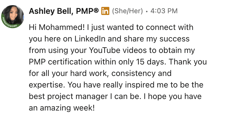 Student testimonial 22