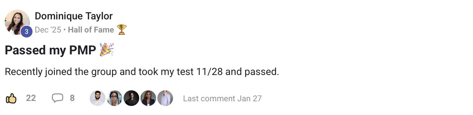 Student testimonial